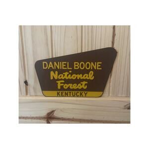 Daniel Boone National Forest Kentucky Sign Hike Trail Camp Outdoors